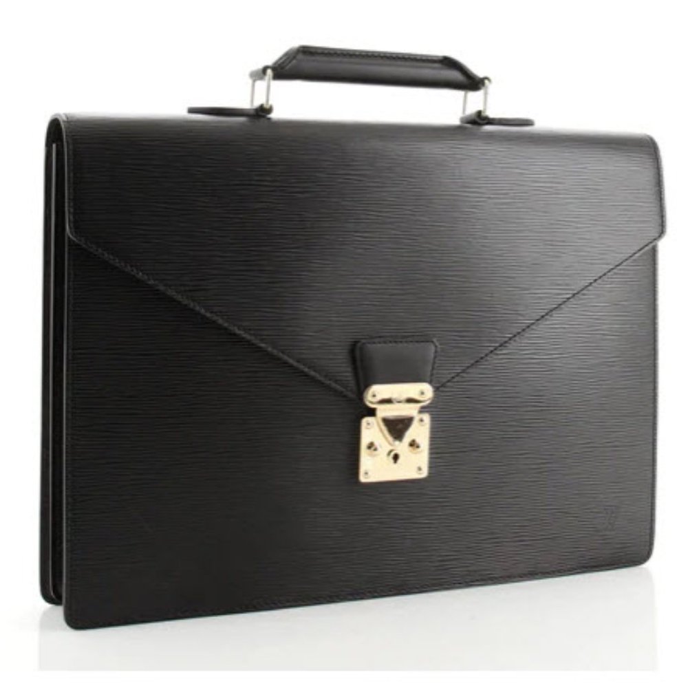 Louis Vuitton Epi Noir Briefcase (Unisex)
